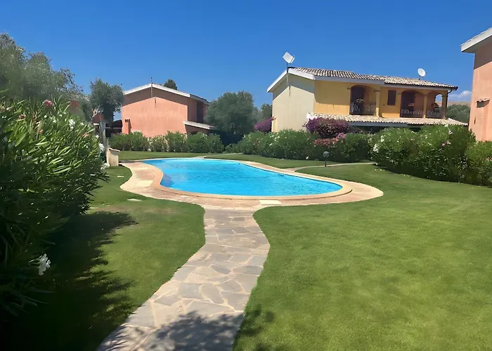 Porto Pino, Garden And Pool